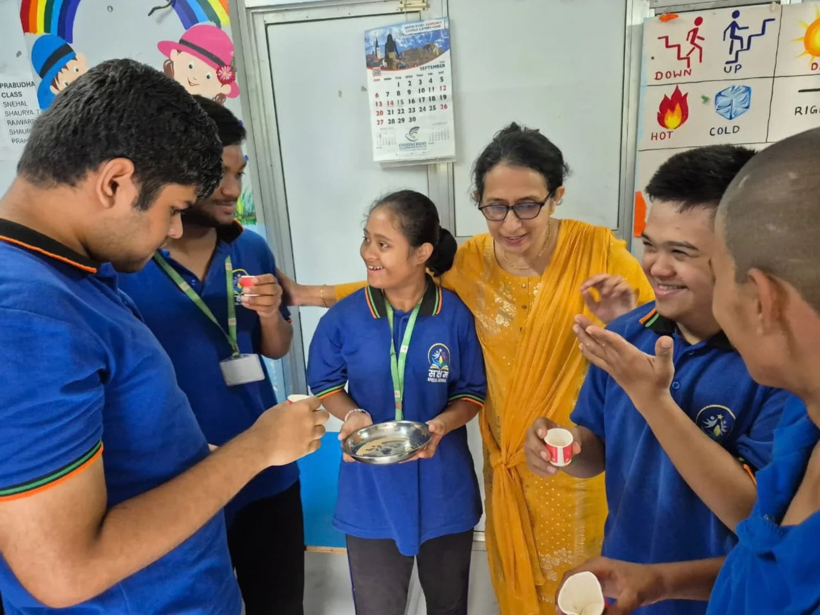 A young person taking part in an activity with S4UA Foundation